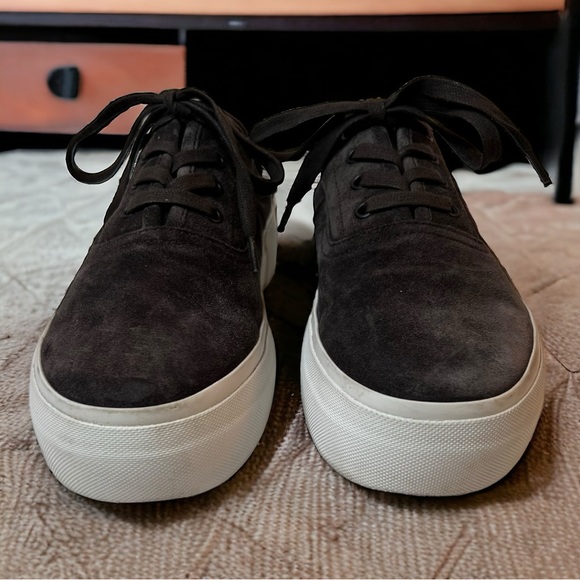 Vince Women's Copley Platform Charcoal Sneakers Size 8.5 - Picture 4 of 11